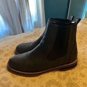 Women’s Black Leather Chelsea Boots